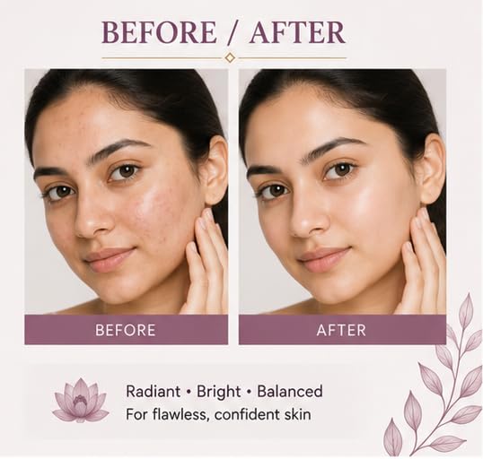 JMZONE Flawless Skin Brightening Face Serum for All Skin Types, Lightweight Daily Facial Serum for Radiant Looking Skin, Hydrating Face Serum, 30 ml