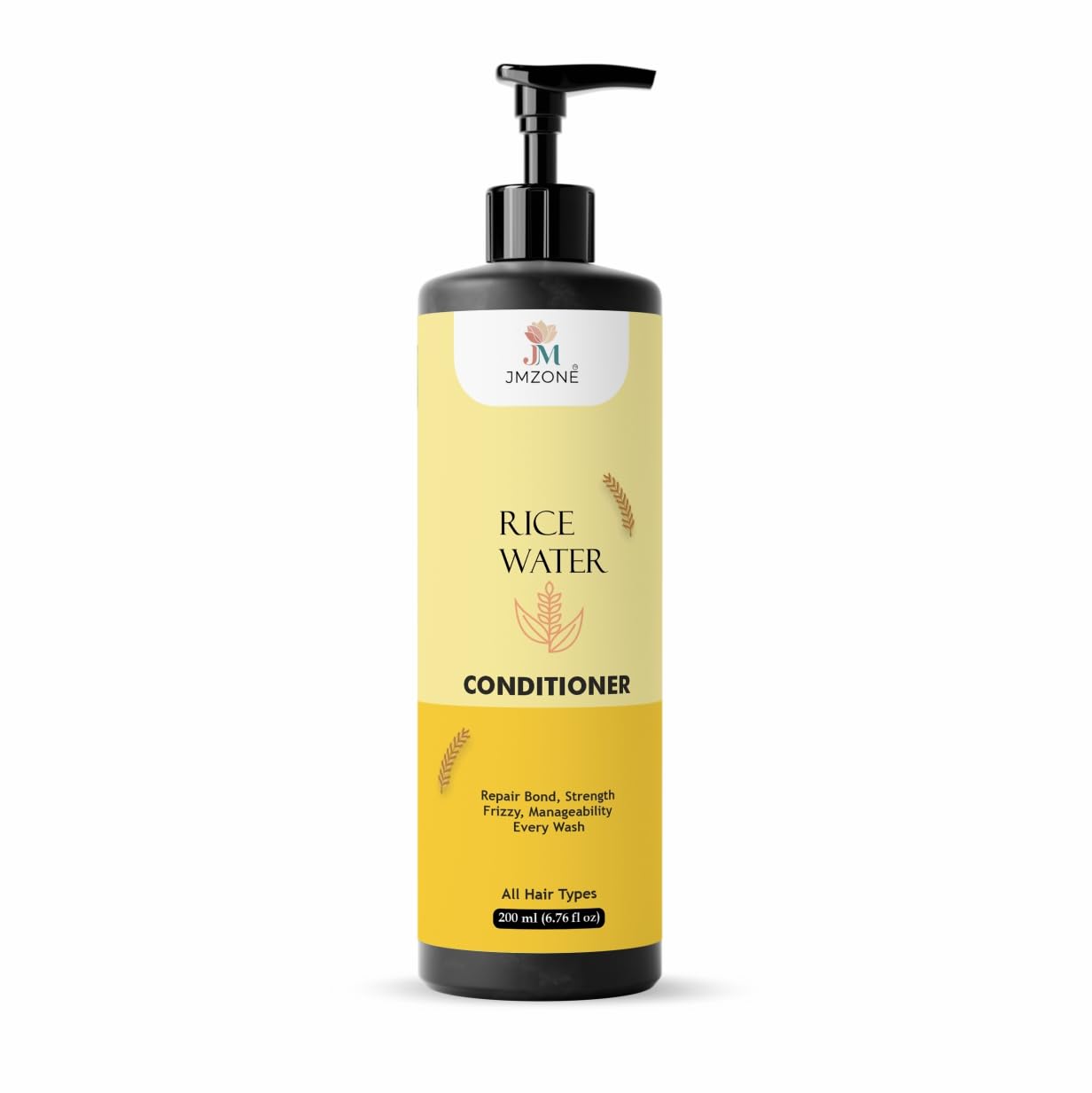 Jmzone Rice Water Conditioner, 7 in 1 Formula, Damage Repair, Paraben Free, All Hair Types, 200 ml