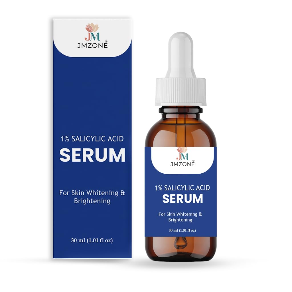 JMZONE 1% Salicylic Acid Serum for Acne, Blackheads & Oil Control – Exfoliating Face Serum for Clear, Smooth & Brighter Skin – Pore Minimizing & Skin Refining Formula – 30 ml