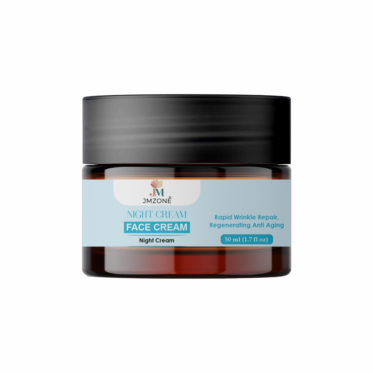 JMZONE Night Face Cream with 1% Salicylic Acid, Skin Rejuvenation, Anti Ageing, Deep Moisturisation, 50 ml