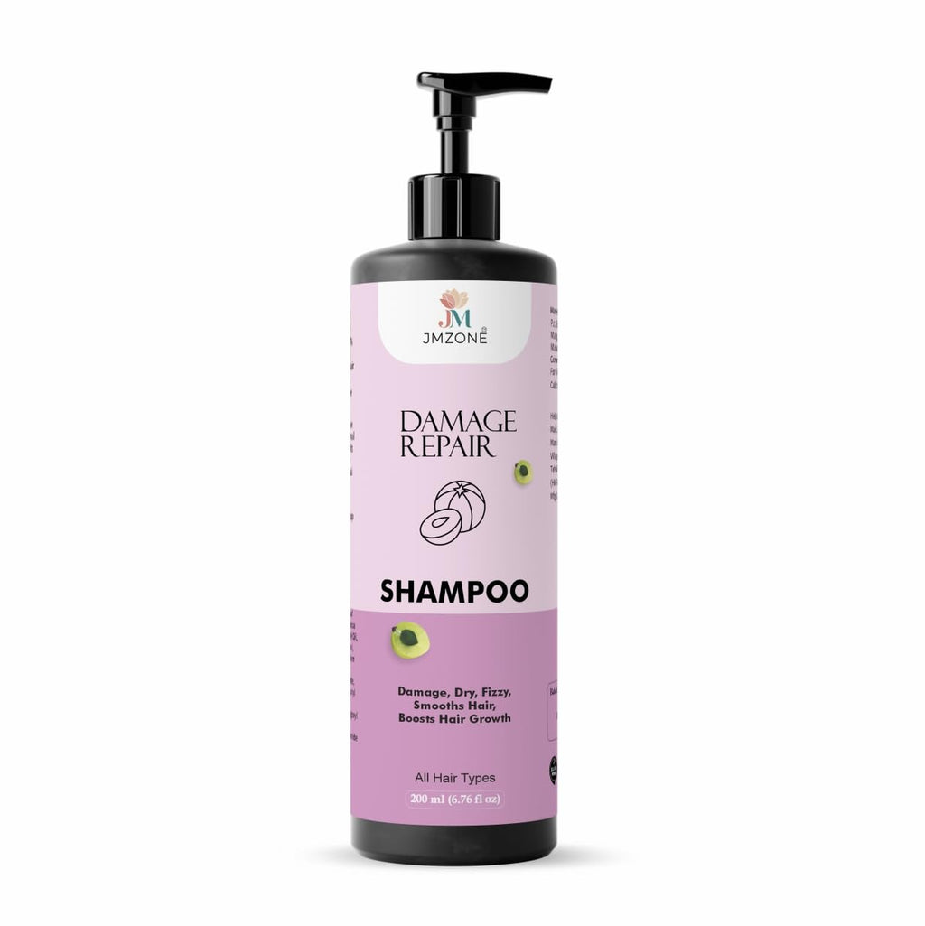 JMZONE Damage Repair Shampoo, with Rosemary Extract, for All Hair Types, Anti Hair Fall, Frizz-free, 200 ml