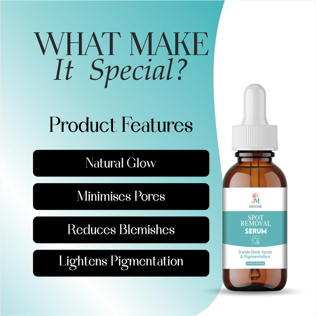 JMZONE Spot Removal Serum, Treats Dark Spots & Pigmentation, 30 ml