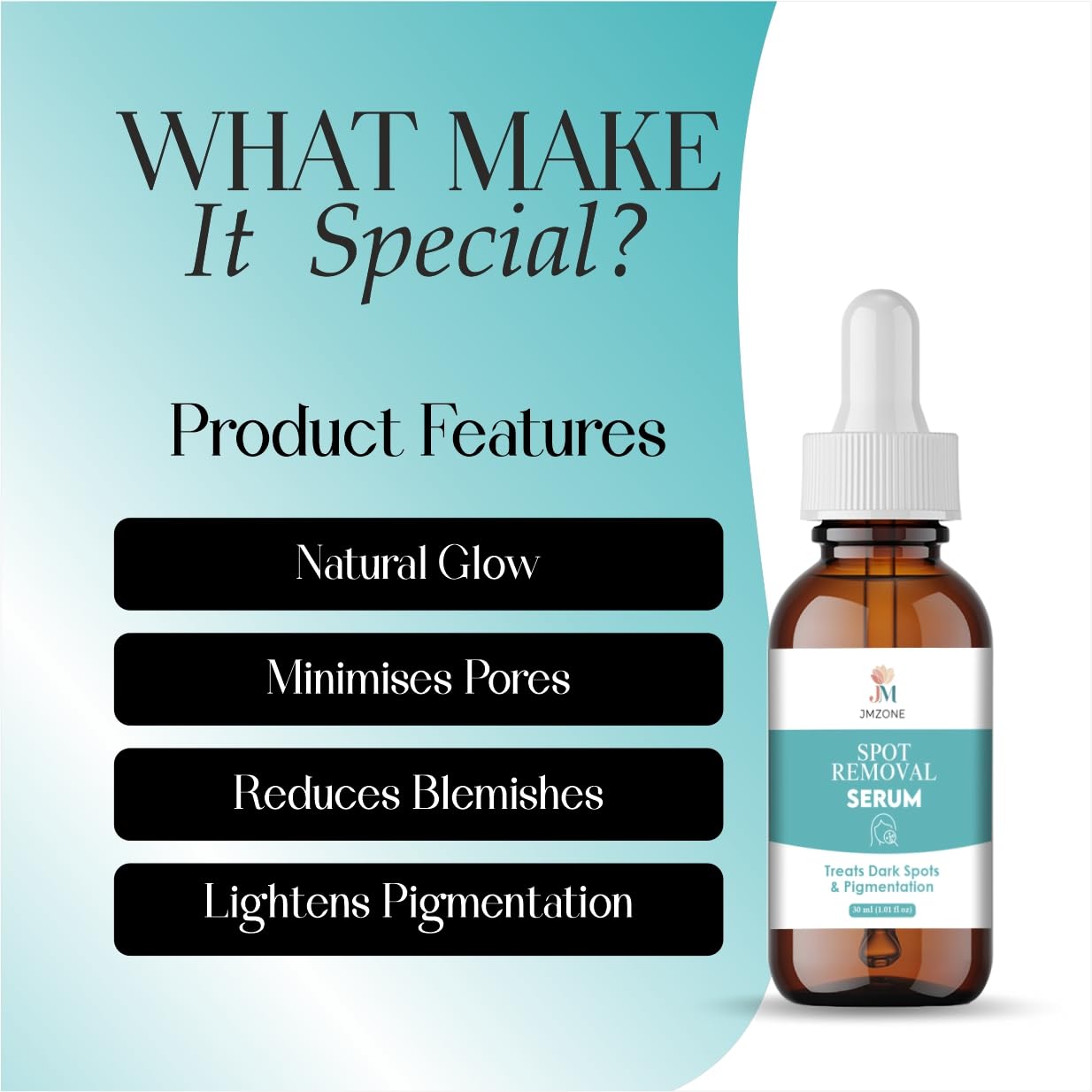JMZONE Spot Removal Serum, Treats Dark Spots & Pigmentation, 30 ml