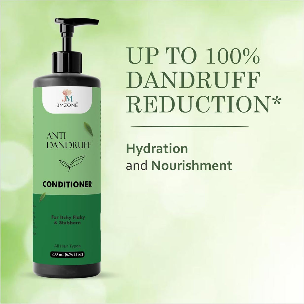 Jmzone Anti Dandruff Conditioner, for Itchy Flaky and Stubborn Dandruff, All Hair Types, Paraben Free, Sulphate Free, 200 ml
