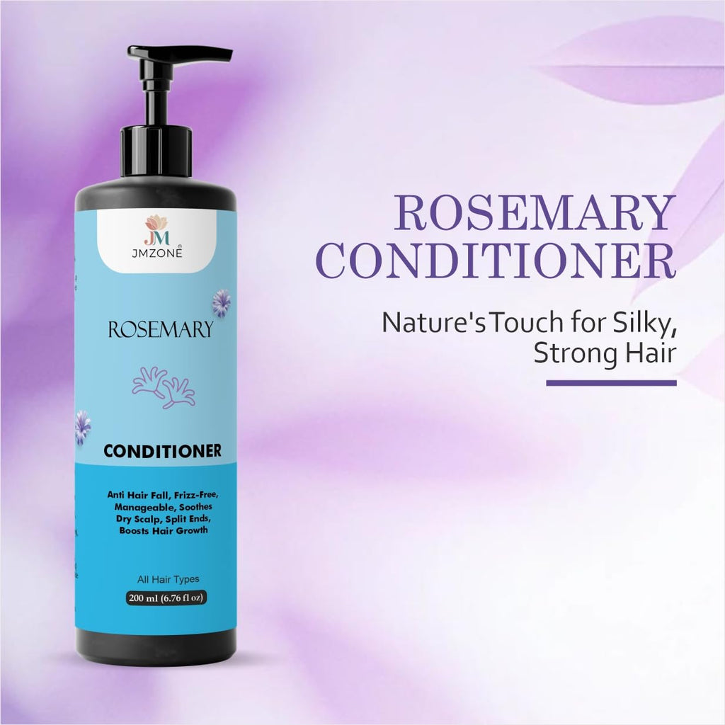 Jmzone Rosemary Conditioner, Anti Hair Fall, Frizz-Free, Boosts Hair Growth, for All Hair Types, 200 ml